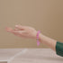 Rose | Argent | Bracelet de déclaration en verre de sirène